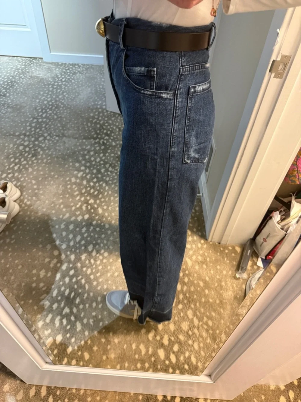 Rachel Comey Dark Blue Indigo Legion Wide-Leg Jeans Sz 6 - Picture 8 of 14